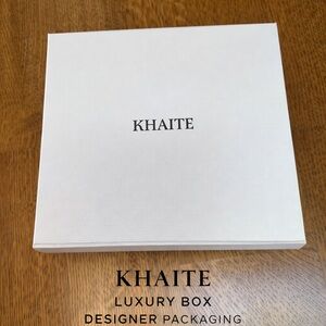 KHAITE Luxury Gift Box White Logo Packaging Storage ~ 8x8 Designer